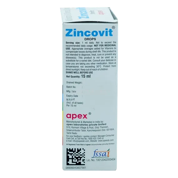 zincovit drops 15 ml